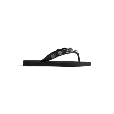 BALENCIAGA Black flip-flops Slippers