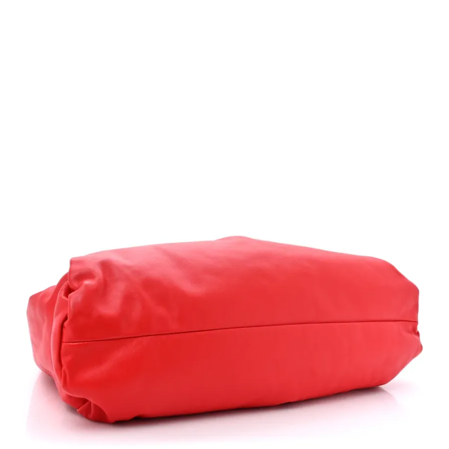 Bottega Veneta Small The Shoulder Pouch Red Smooth Butter Calfskin Leather