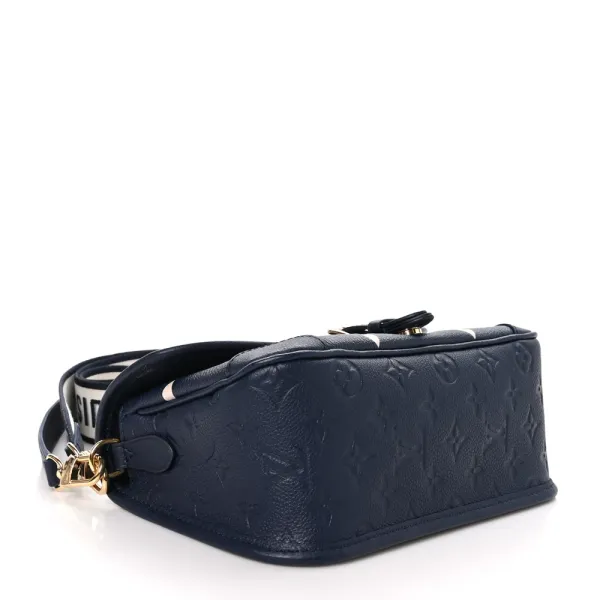 Louis Vuitton Diane PM Navy/Creme Giant Monogram Empreinte Leather - Image 6