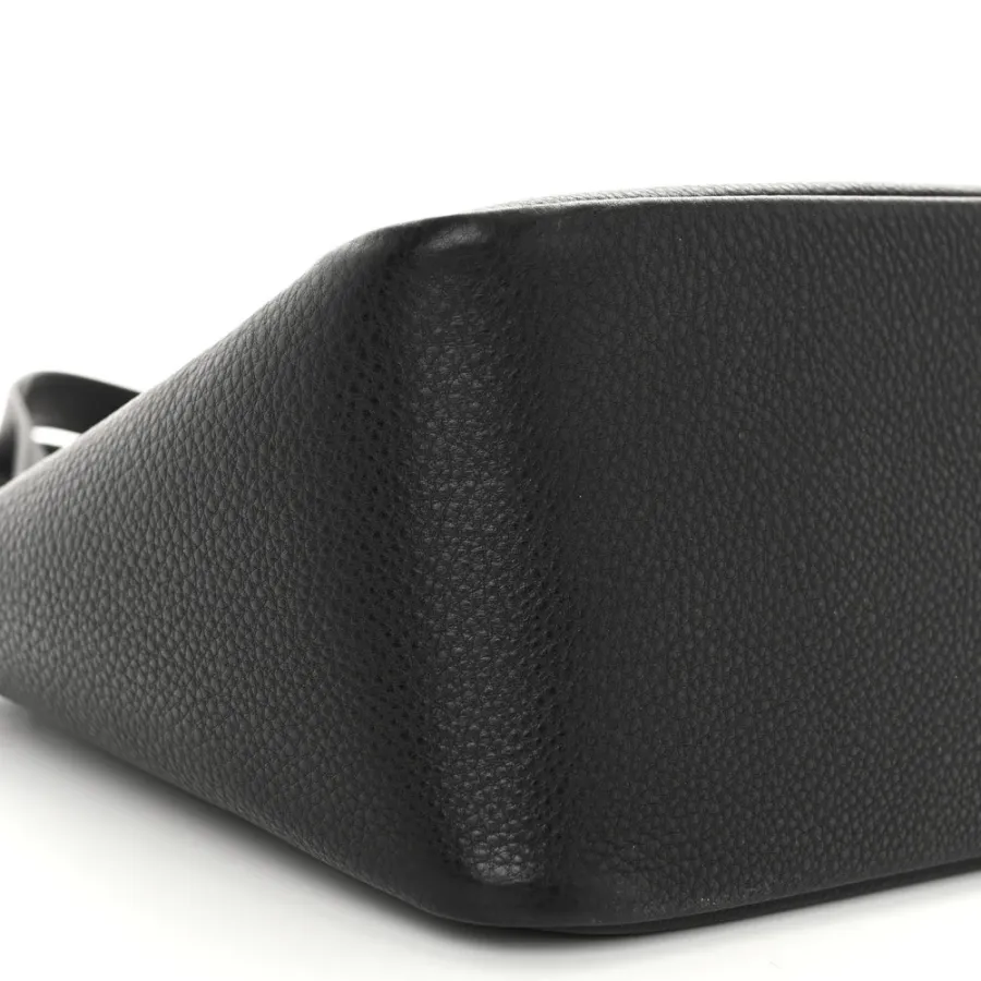 Prada Medium Dynamique Tote Black Vitello Daino Leather