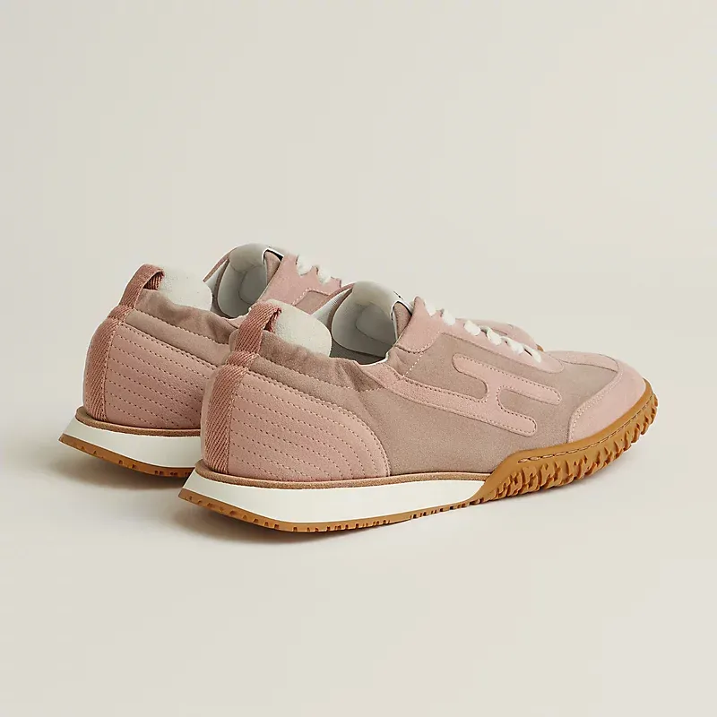 HERMES Jet Sneakers Pink Sports Shoes