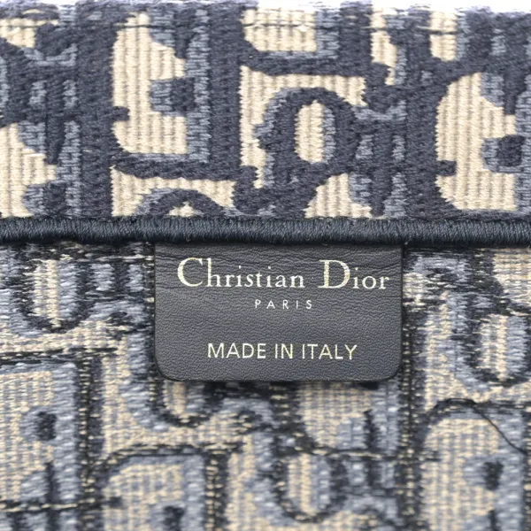 Dior Medium Book Tote Blue Multicolor Oblique Canvas - Image 2