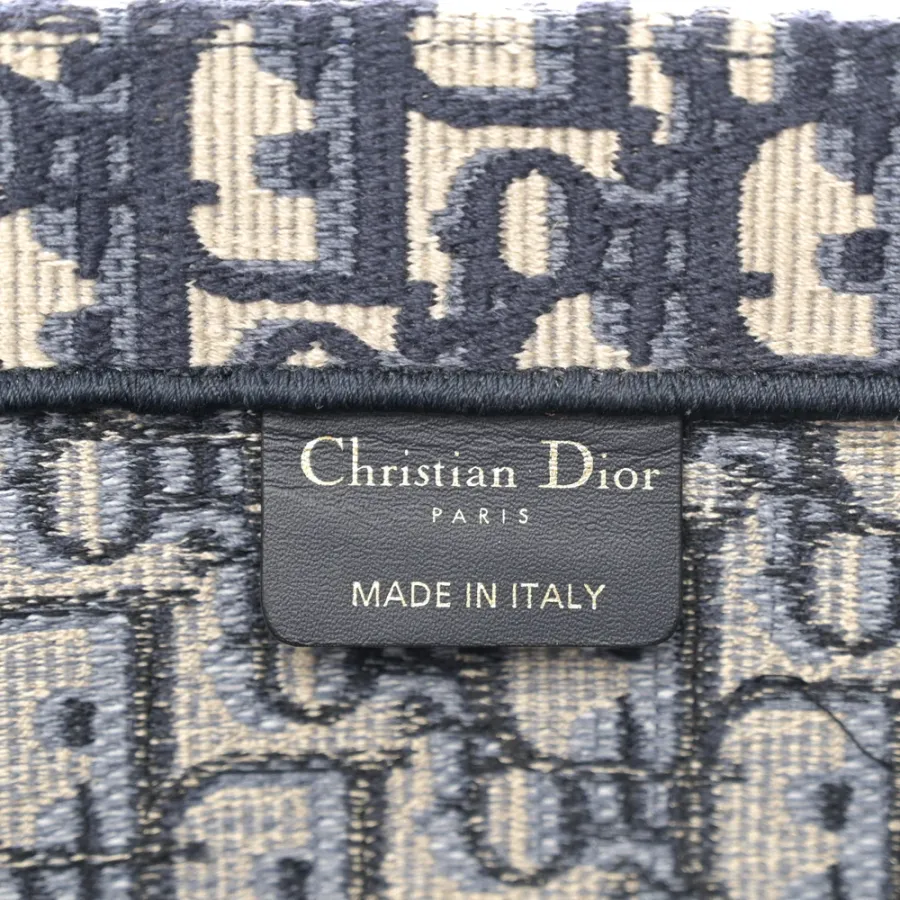 Dior Medium Book Tote Blue Multicolor Oblique Canvas