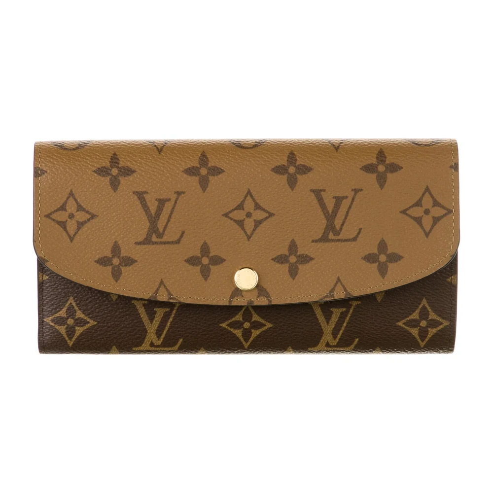 Louis Vuitton Carteira Emilie Média Monograma em Canvas Revestido com Hardware Dourado