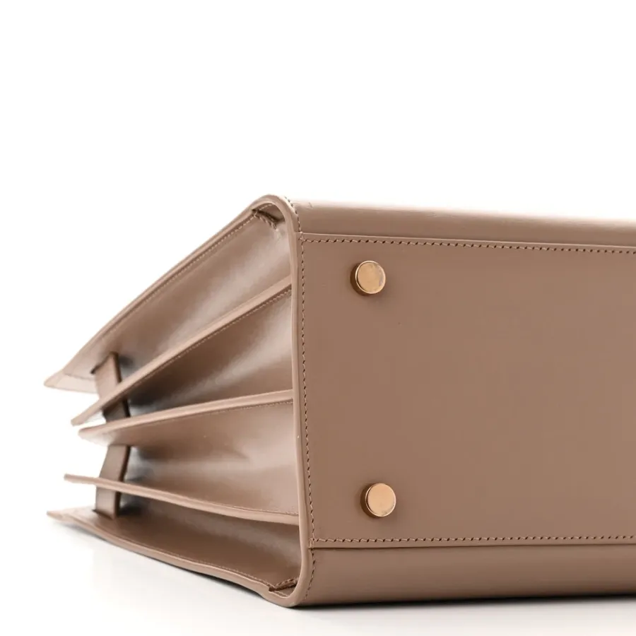 Saint Laurent Small Classic Sac De Jour Dark Cappuccino Smooth Calfskin Leather