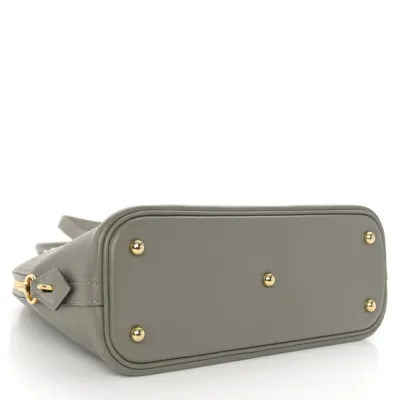 Hermès 1923 Bolide 25 Gris Meyer Evercolor Leather Gold Palladium Hardware