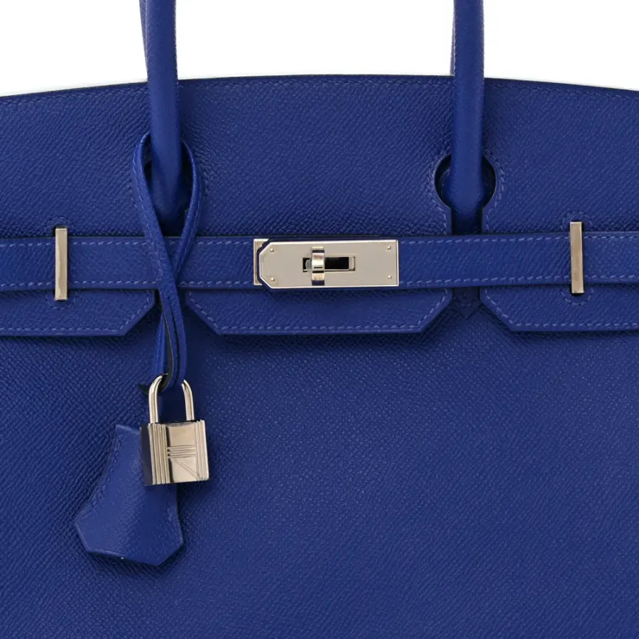 Hermès Birkin 30 Bleu Electrique Epsom Leather Palladium Hardware