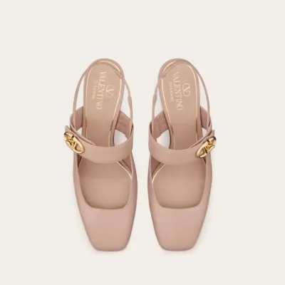 VALENTINO Calf leather strappy heels (6cm high heel)