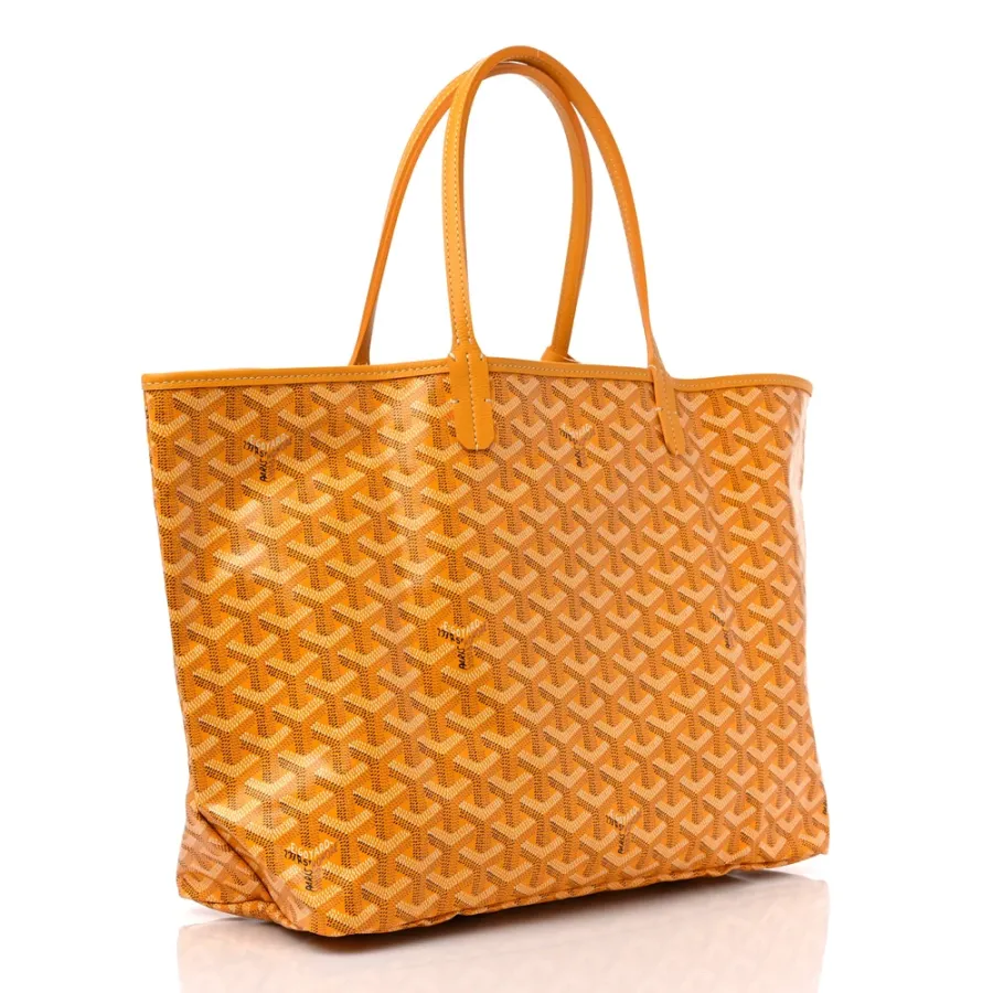 Goyard Saint Louis Tote PM Yellow Goyardine Canvas