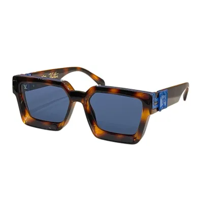 Louis Vuitton square frame glasses orange/green white/leopard blue/yellow/purple tawny/blue green/silver/sky blue/leopard blue/leopard brown/black orange/black gold/black color Size 51口20-140