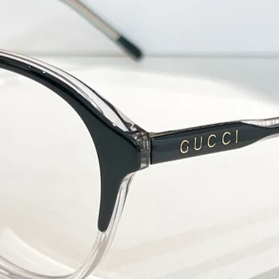 Gucci Boston frame glasses black silver/grey/black/leopard color transparent lens Size 55口18-145