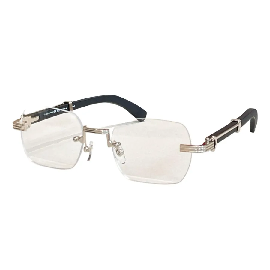 Cartier square frame glasses black blue/brown gold/red gold/black gold/black silver/brown silver color Size 59口15-140