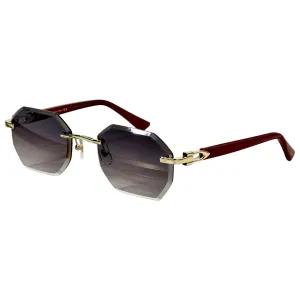 Cartier square frame glasses gold red/silver red/green/red color Size 57-21-145