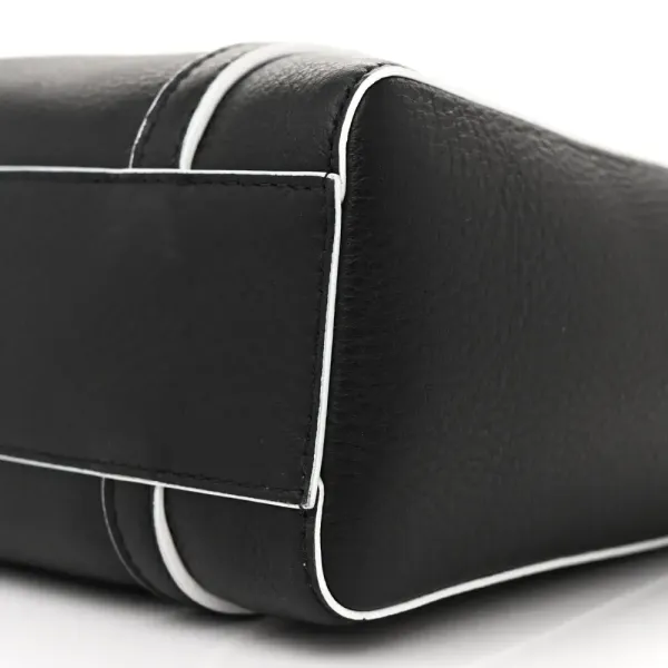 Balenciaga XXS Everyday Tote Black/White Smooth Calfskin Leather Logo Double Sided - Image 5