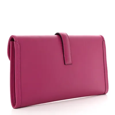 Hermès Jige Elan 29 Clutch Rose Pourpre Swift Leather