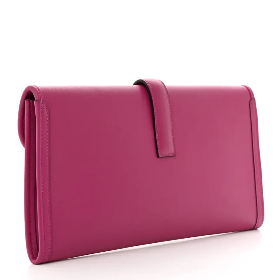 Hermès Jige Elan 29 Clutch Rose Pourpre Swift Leather