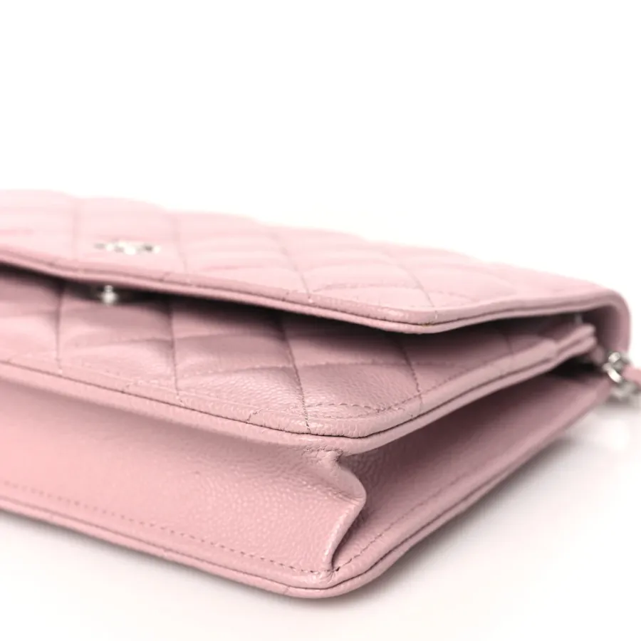 Grade Chanel Wallet On Chain - Light Pink Caviar