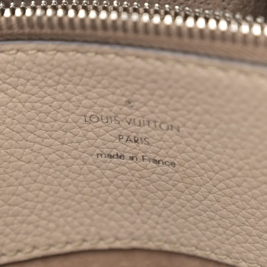 Louis Vuitton Bella Tote MM Galet Mahina Leather Silver Hardware