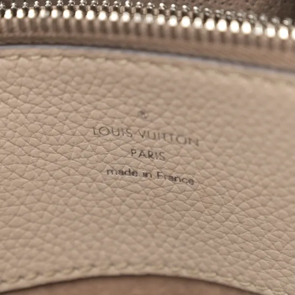 Louis Vuitton Bella Tote MM Galet Mahina Leather Silver Hardware - Image 2