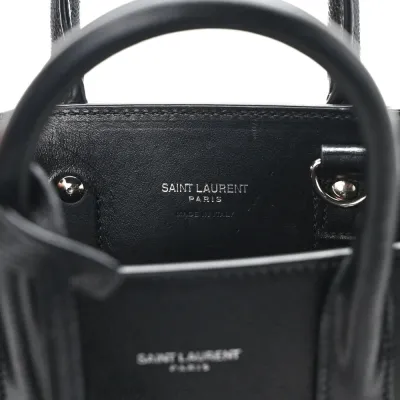 Saint Laurent Nano Sac De Jour Black Grained Calfskin Leather