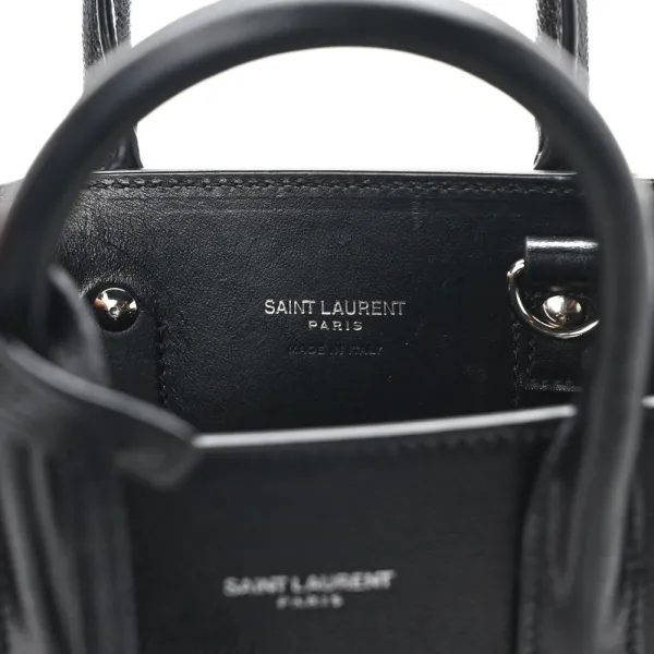 Saint Laurent Nano Sac De Jour Black Grained Calfskin Leather - Image 7