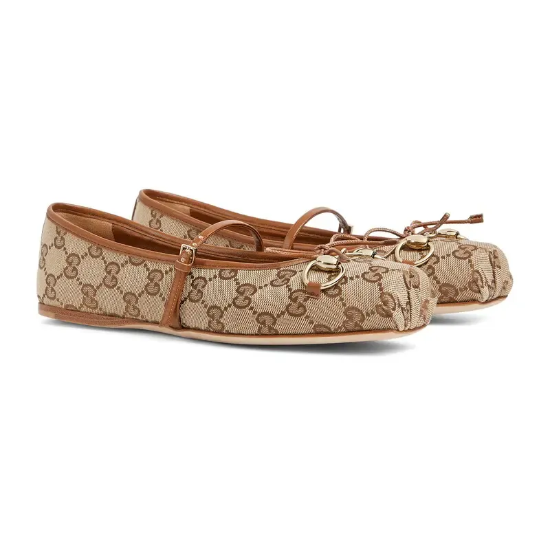 Gucci brown Ballet Shoes Flat Shoes