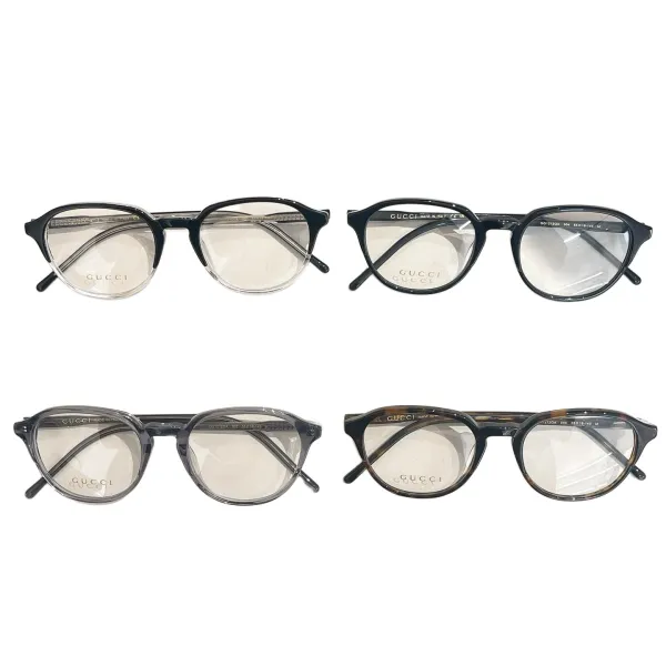 Gucci Boston frame glasses black silver/grey/black/leopard color transparent lens Size 55口18-145 - Image 7