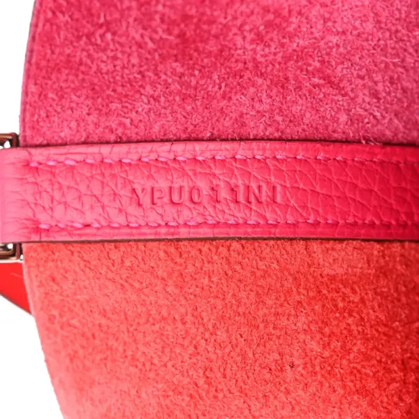 Hermès Casaque Picotin Lock 22 MM Rose Extrême / Rose Mexico / Rouge de Coeur Taurillon Clemence Leather Palladium Silver Hardware - Image 8