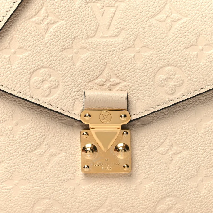 Louis Vuitton Pochette Metis PM Creme Monogram Empreinte Leather Brass Hardware