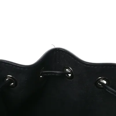 Fendi Mini F is Fendi Logo Embossed Mon Tresor Bucket Bag Black King Vitello Leather Silver Hardware