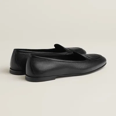 HERMES Julia Black Loafers