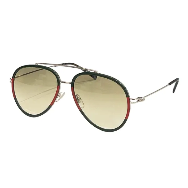 Gucci Pilot glasses leopard orange/black silver/green red/grey/green/blue/leopard color Size 56口15-145 - Image 7