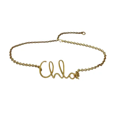 Chloe Adjustable Chain Belt In Gold