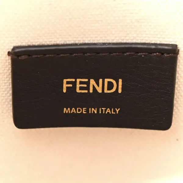 Fendi Mini F is Fendi FF Multicolor Embroidered Mon Tresor Bucket Bag Grezzo/Multicolor/Latte Canvas & Grace Vitello Leather Gold Hardware - Image 2