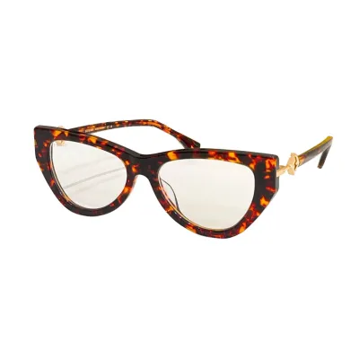 Fendi Cat Eye glasses black gold/black/red/ivory/leopard/brown white/brown leopard/black brown/brown red color Size 54口17-140