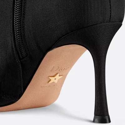 Dior ankle black boots with high heels