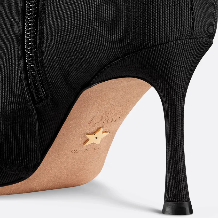 Dior ankle black boots with high heels