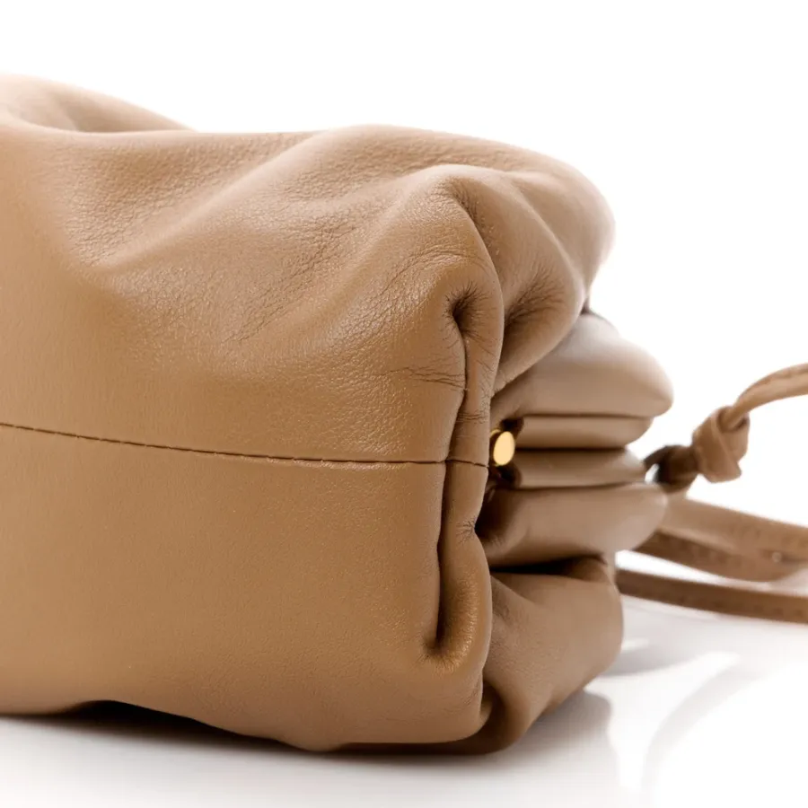 Bottega Veneta Mini Pouch Cammello Butter Calfskin Leather