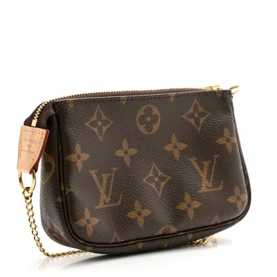 Louis Vuitton Pochette Accessoires BB Monogram Canvas Gold Hardware