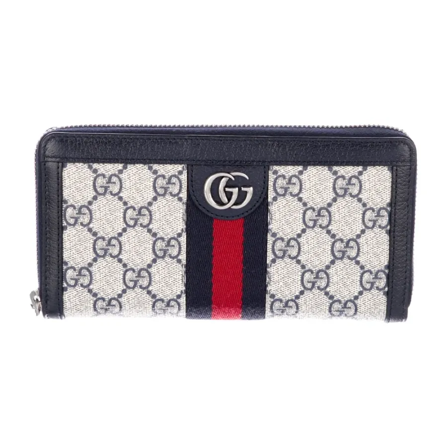 Gucci Medium Ophidia Continental Wallet Neutrals GG Supreme Canvas Gold Hardware