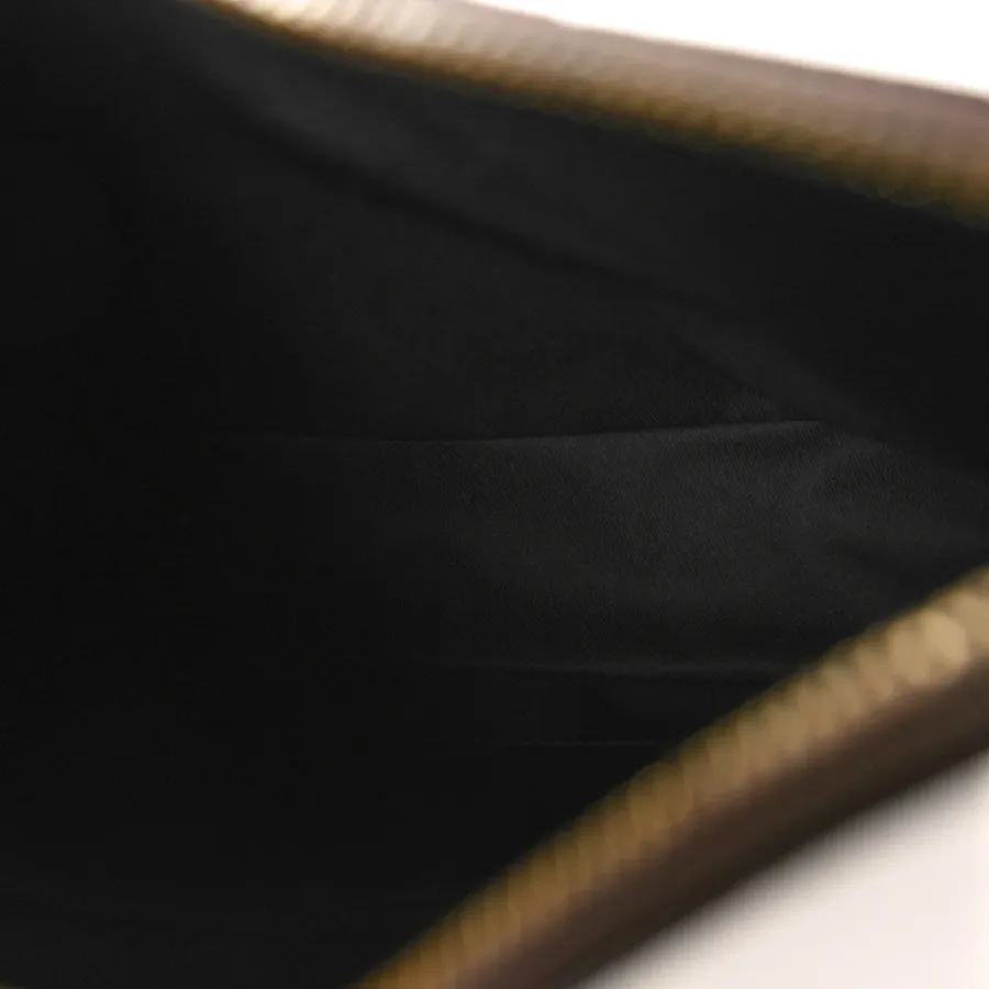 Louis Vuitton Odeon PM Black Monogram Canvas Brass Hardware