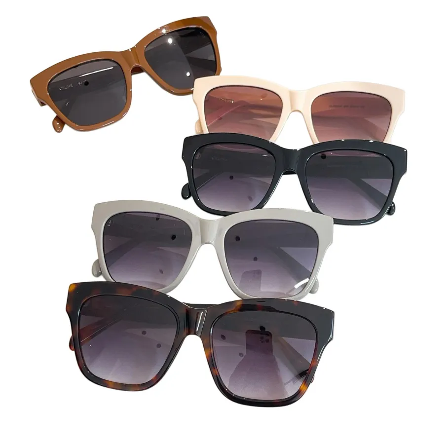 Celine square frame glasses brown/ivory/leopard/black/grey color Size 58口21-125