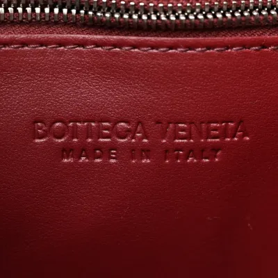 Bottega Veneta Maxi Intreccio Small Cassette Crossbody Bag Navy Blue Lambskin Leather