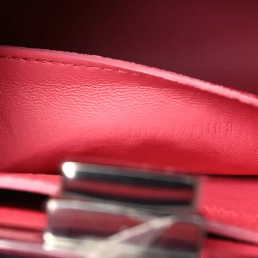 Fendi Tape Stitch Small Peekaboo I SEE U Satchel Pink Dalia Cuoio Roma Sellerissima & Nappa Sintetica Leather Silver Hardware