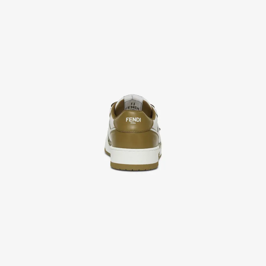 FENDI Green leather low-top shoes Sneakers