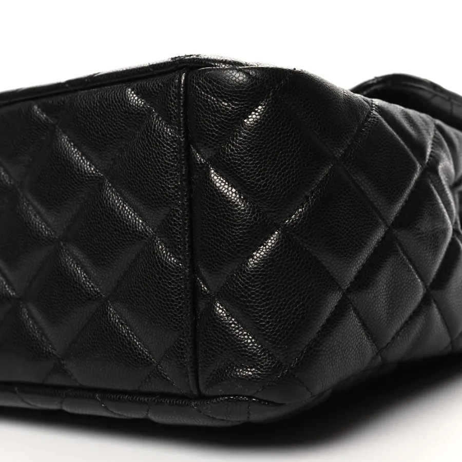 Chanel Travel Flap XXL | Black Quilted Caviar