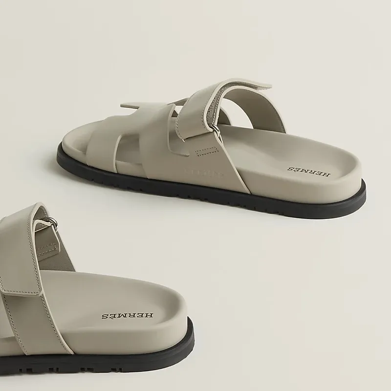 HERMES Chypre Grey Slippers