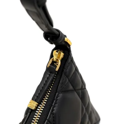 Dior Miss Caro Cigale Mini Bag In Black Macrocannage Lambskin Gold Hardware