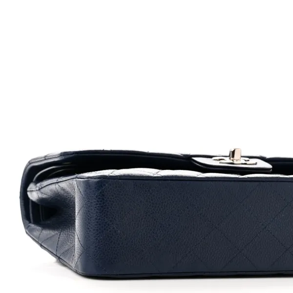 Designer Handbags | Blue Quilted Caviar Leather - Image 4