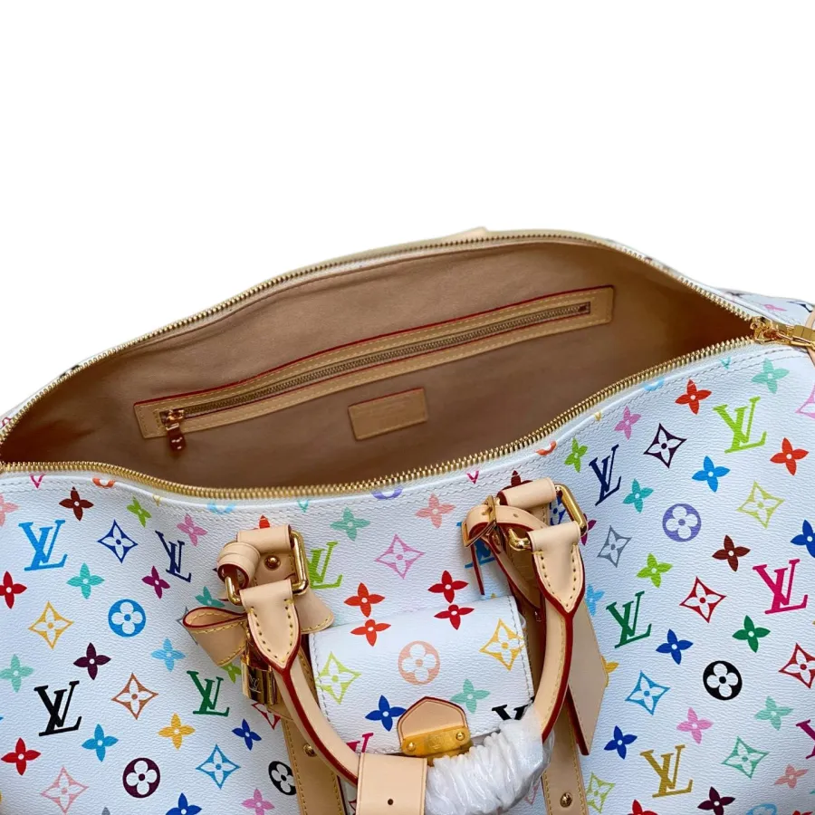 Louis Vuitton x Murakami Takashi Keepall Bandouliere 45 Multicolor Gold Hardware